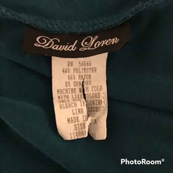 David Loren Blue Top, 3X , EUC - Picture 3 of 3